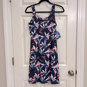 Columbia PFG Freezer III Floral Sleeveless Dress FL5039 Womens size small NWT